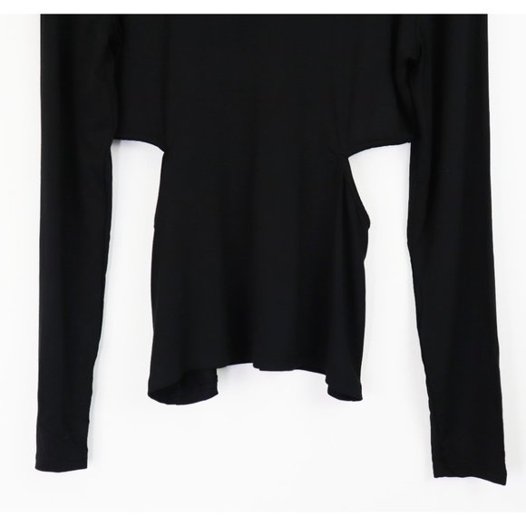 NWT Lovers + Friends Isana Turtleneck Cut Out Long Sleeve Top Black Large - Picture 9 of 9